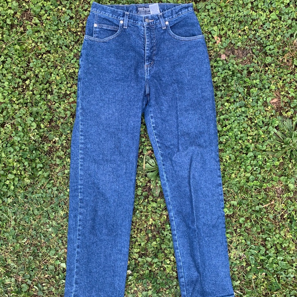 Straight leg, denim jeans